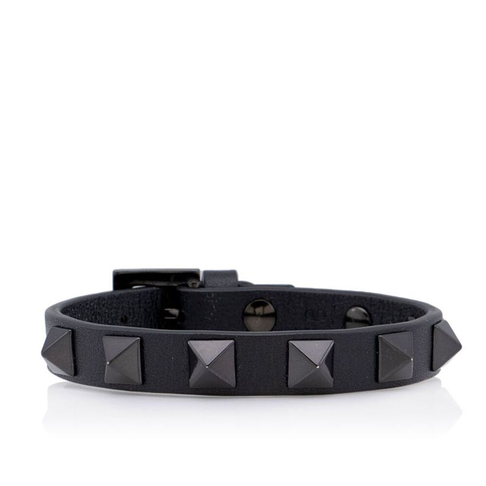Valentino Calfskin Rockstud Bracelet